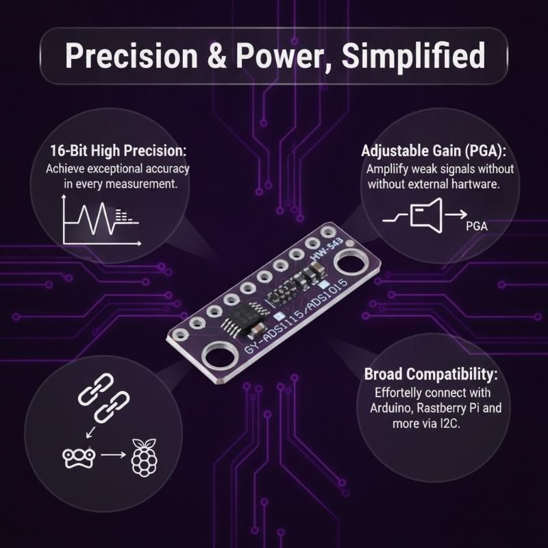 ADS1115 Ayarlanabilir Kazançlı - Home Automation Systems Diy incelemesi ve fiyatı